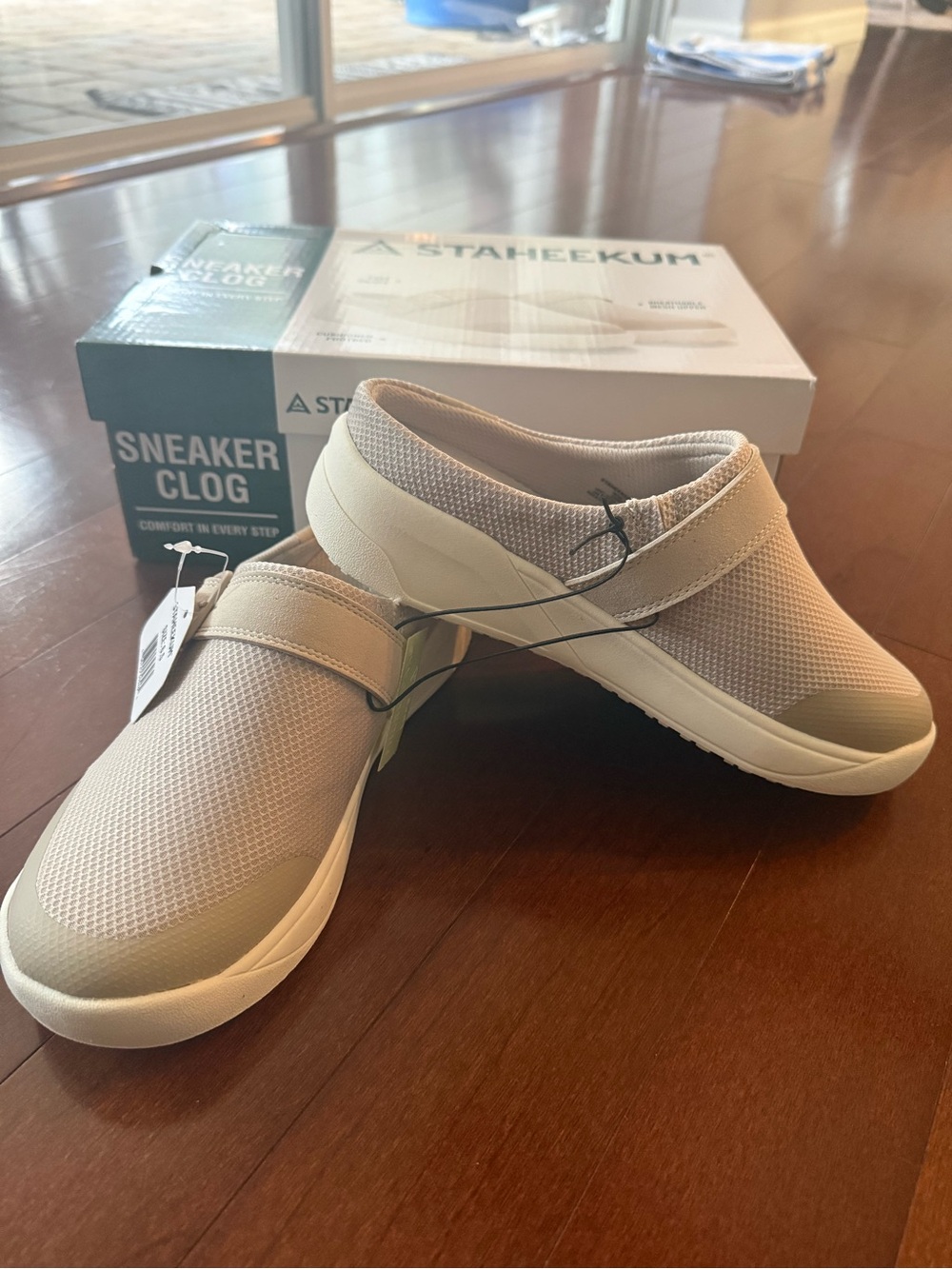 Staheekum Sneaker Clog Slip-On for Women - Beige Comfort